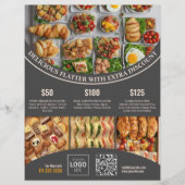 Pas online deze Elegant Food Menu & Prijs aan (Voorkant)