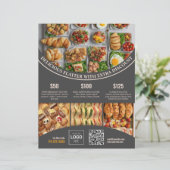 Pas online deze Elegant Food Menu & Prijs aan (Staand voorkant)