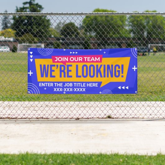 Pas ons team aan, we kijken uit spandoek (Insitu)