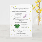Pas onze Funny Fairy Tale Verloving Kaart aan (Gele Bloem)
