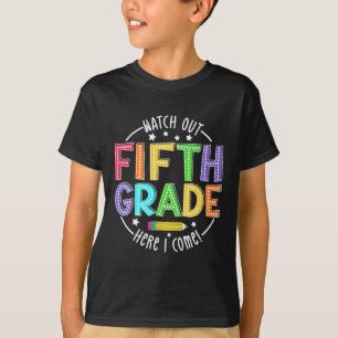 Pas op 5e klas hier kom ik eerste dag terug naar t-shirt
