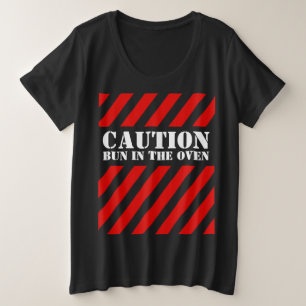 Pas op broodje in de oven zwangerschap t-shirt