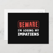 Pas op dat ik mijn Impatiens Landschapstuin verlie Briefkaart (Voorkant / Achterkant)