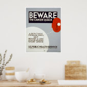 Pas op de Kanker Quack 1938 WPA Poster (Keuken)