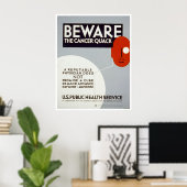 Pas op de Kanker Quack 1938 WPA Poster (Thuiskantoor)