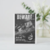 Pas op... Drink alleen goedgekeurd water Briefkaart (Staand voorkant)