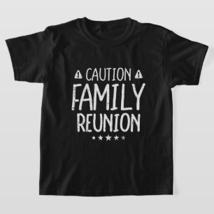 Pas op Gezinsreünie Grappige Kinderen Matching T-shirt