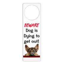 Pas op hond Doorhanger Duitse Herder Pup