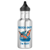 Pas op! Ik ben snel! Waterfles (Rechts)