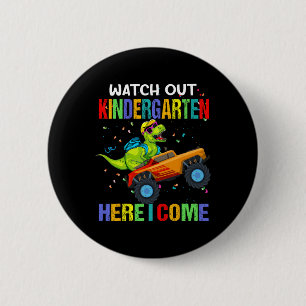 Pas op kleuterschool hier kom ik eerste dag van Di Ronde Button 5,7 Cm