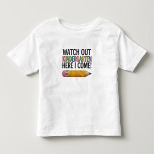 Pas Op Kleuterschool Hier Kom Ik Terug Naar School Kinder Shirts