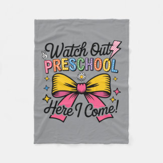 Pas op kleuterschool ik kom eraan fleece deken