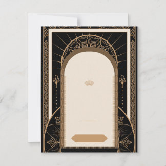 PAS OP MAAT: Art Deco stijl achtergrond Feestdagenkaart