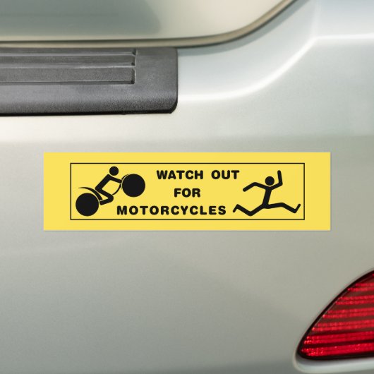 Pas op, Man! Bumpersticker (Op auto)