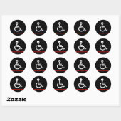 Pas op ronde sticker (Vel)