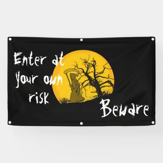 Pas op spandoek (Horizontaal)