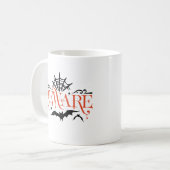 Pas op Spooky Modern Halloween Mok (Voorkant links)