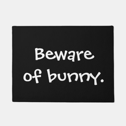 Pas op voor bunny deurmat (Voorkant)