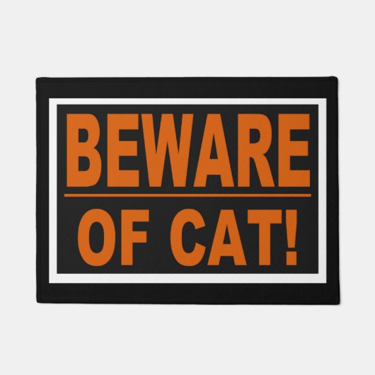Pas op voor Cat! hormoon Deurmat (Voorkant)