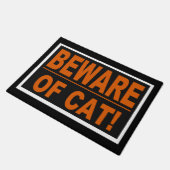 Pas op voor Cat! hormoon Deurmat (Schuin)