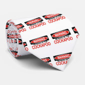 Pas op voor Cockapoo Stropdas (Opgerold)