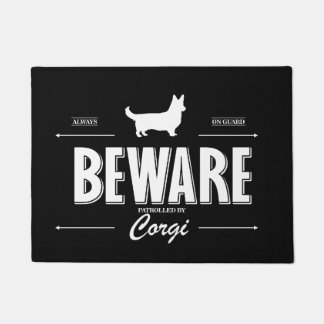 Pas op voor Corgi (Cardigan) Doormat Deurmat