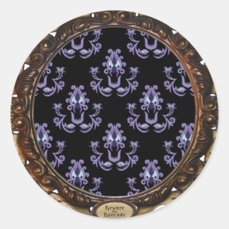 Pas op voor de Brocade Ronde Sticker