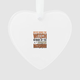 Pas Op Voor De Dachshund Halloween Heks Shirt_1 Ornament
