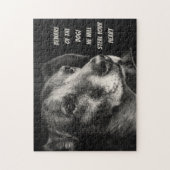 Pas op voor de hond, aangepaste petfoto legpuzzel (Verticaal)