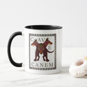 Pas op voor de hond "Cave Canem" Grieks-Romeins be Mok