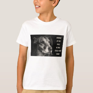 Pas op voor de hond, de aangepaste petfoto T-Shirt