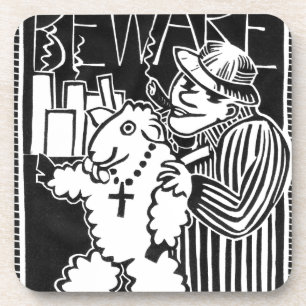 Pas op voor de kapitalisten in Sheep's Clothing Drankjes Onderzetter