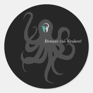 Pas op voor de Kraken Sticker