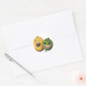 Pas op voor de Lemon Zester Ronde Sticker (Envelop)