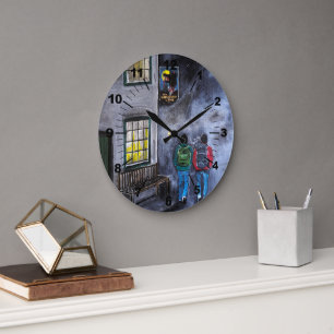 Pas op voor de Maan Schilderij van Alfred Fox Grote Klok