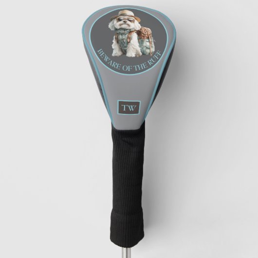 Pas op voor de Ruff Custom Golf Head Cover (Voorkant)