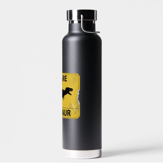 Pas op voor Dinosaur (Dino-beschadigd) Waterfles (Links)