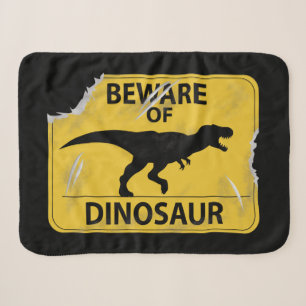 Pas op voor Dinosaur (Dino Damaged) Sherpa Deken