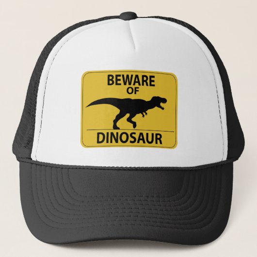 Pas op voor Dinosaur Trucker Pet (Voorkant)