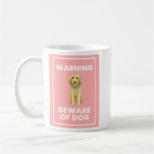 Pas op voor Doodle Dog Comic Mok (Links)