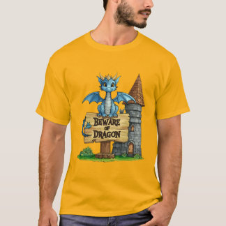 Pas op voor Draak T-Shirt – Cute Fantasy Draak tee