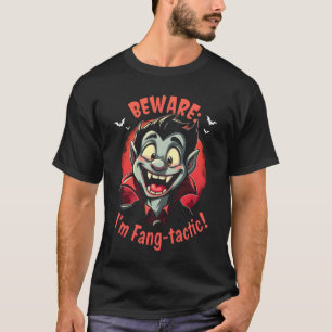 Pas op voor Fang-tactic Vampire T-shirt