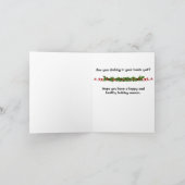 Pas op voor Gorilla Santa Christmas Kaart (Binnen)