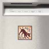 Pas op voor het Afbeelding "Cave Canem" Greco-Roma Magneet (Insitu (Vaatwasser))