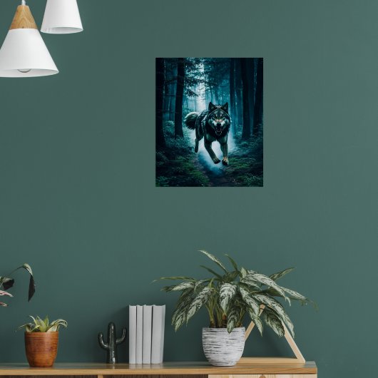 Pas op voor het Full Moon Poster (Woonkamer 1)