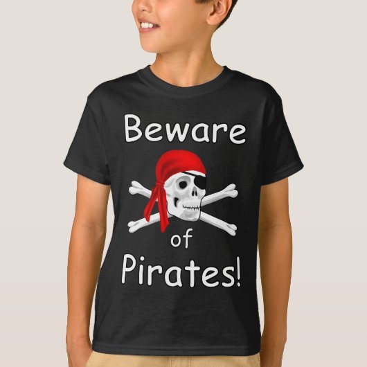 Pas op voor het Kinder T-shirt van Pirates (Voorkant)