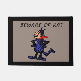 "Pas op voor Kat" Doormat Deurmat