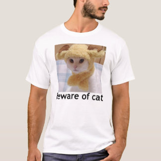 Pas op voor katten t-shirt