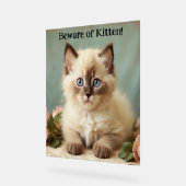 Pas op voor kitten Schattige Ragdoll Kat Guardian  Acryl Bord (Hoek)