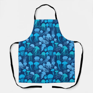 Pas op voor kwallen. L Blue.b D Blue BG Schort